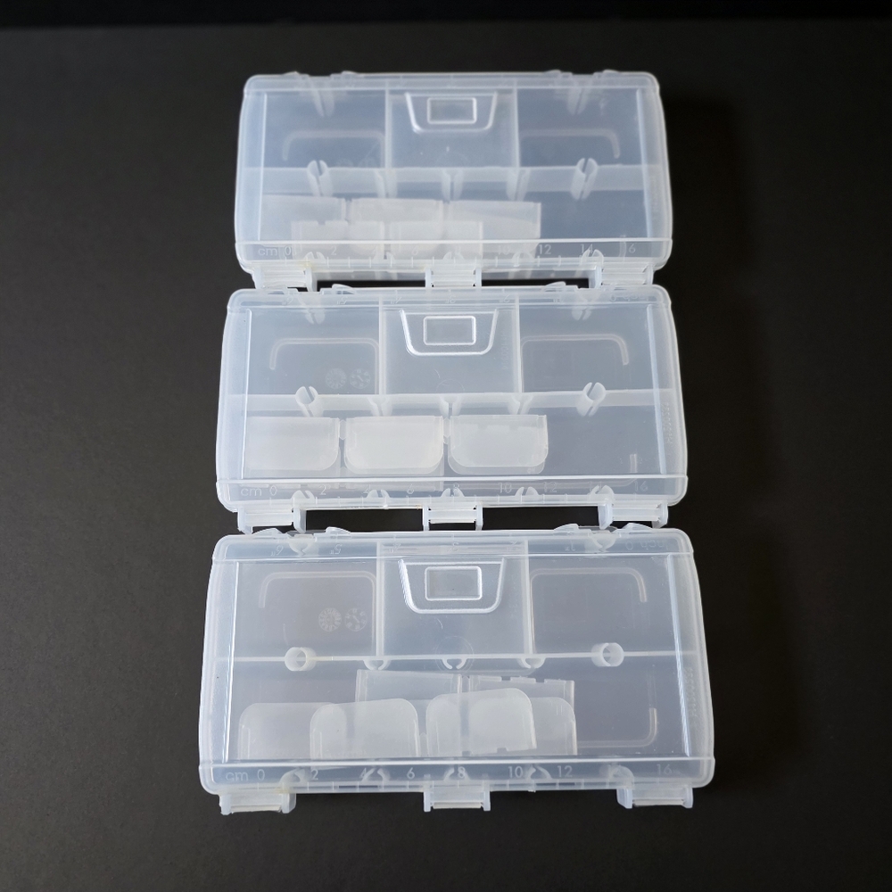 3 Storage Containers with Dividers
